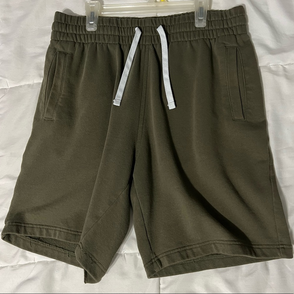 Army green shorts